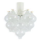 1 of 2 Small Tulipan Glass Wall Light by Kalmar, Austria, 1960s