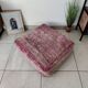 Vintage purple Berber pouf