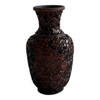 Vase en émaux cloisonnés