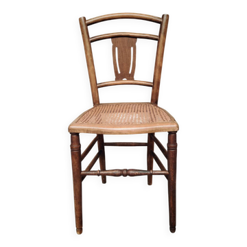 Chaise bistrot avec cannage 