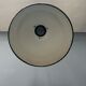 Large black enamel Bauhaus hanging lamp