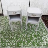 Pair of gray bedside tables