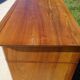 Antique walnut and walnut burl chest of drawers.