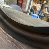 Vintage mirror has round shape - 56cm