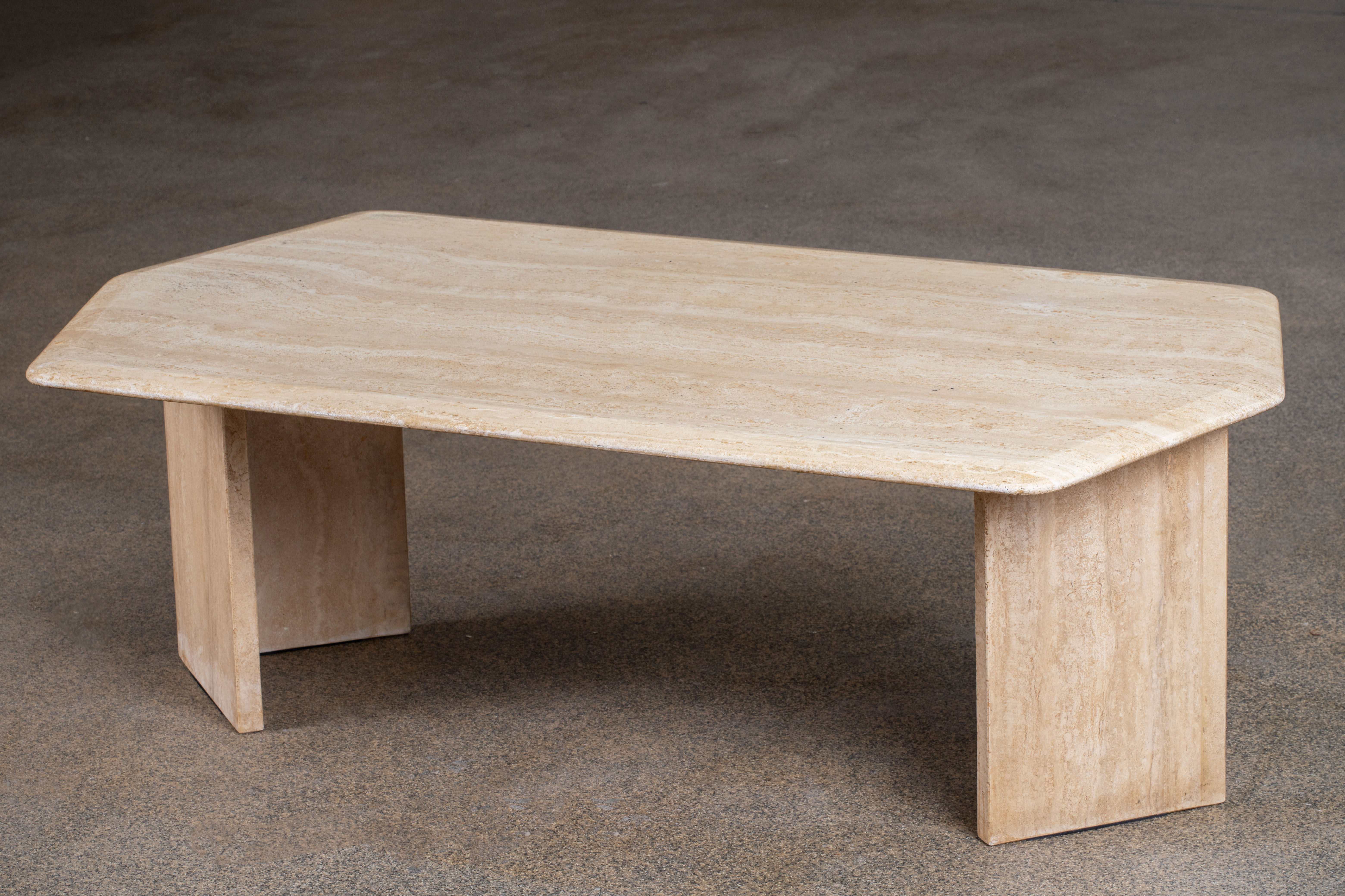 Coffee table Vintage Design Travertine – 134 cm