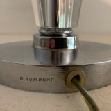 Hexagonal glass table lamp foot 1940 G. Humbert