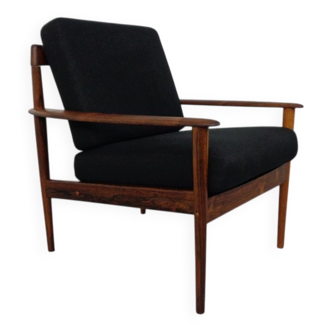 Danish Model 56 Armchair in Rosewood by Grete Jalk for Poul Jeppesen, 1960s