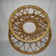 diabolo rattan coffee table from the 50s