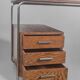 Bureau en noyer style Bauhaus Tchèque 1930s