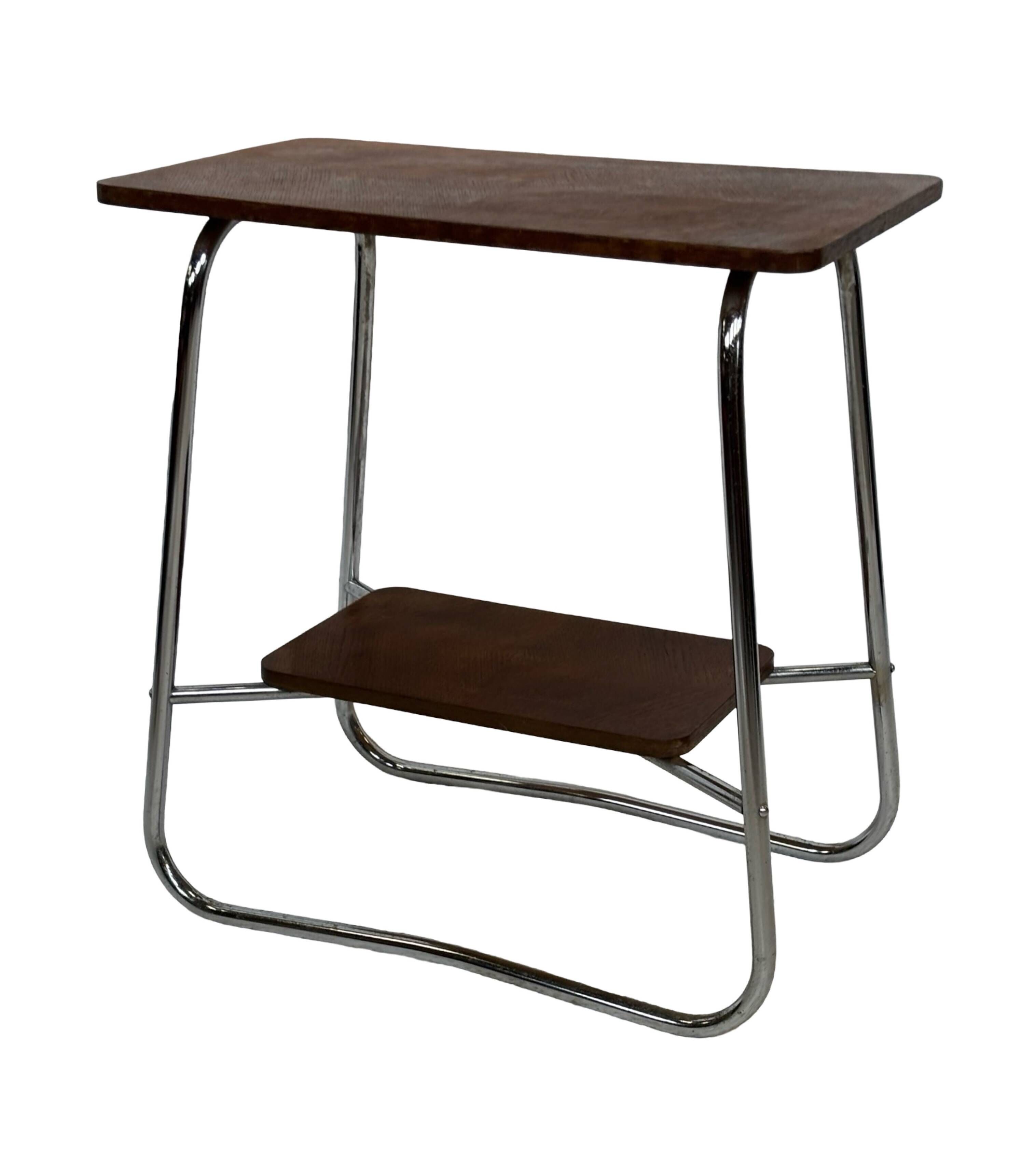 Vintage Art Deco / Bauhaus Style Side Table 60s