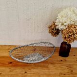 Large vintage metal fruit basket