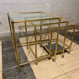 Tables gigognes italiennes en laiton