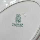 Opaque "Sagittaires" ironstone oval dish from Gien