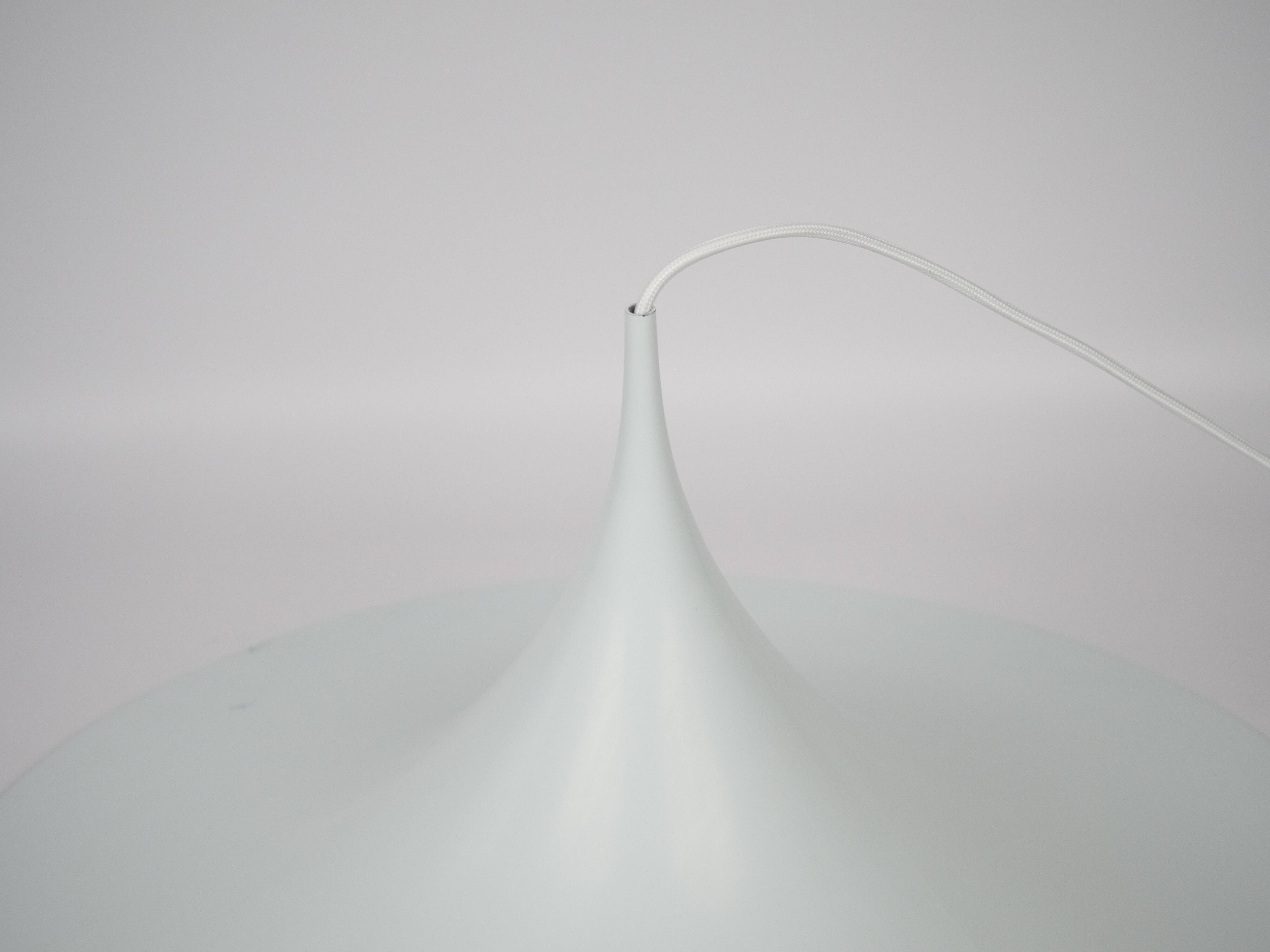 Danish vintage Semi pendant lamp by Bonderup and Thorup, 1968