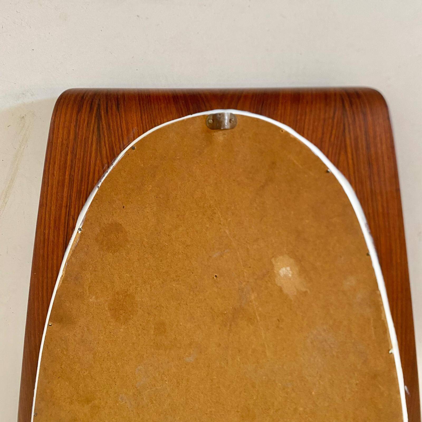 Mid Century Modern Wood Wall Mirror, Campo e Graffi, Italy 1950s