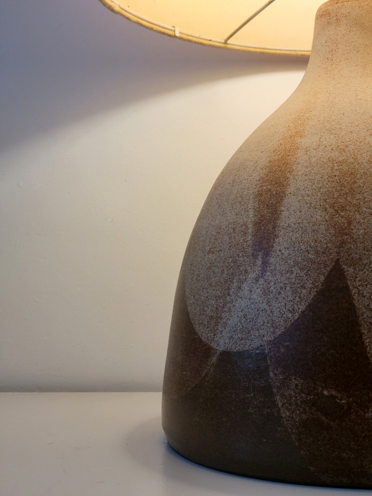 Large ceramic table lamp by Krosselbach, Germany