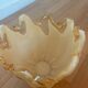 Superb white Murano crystal bowl handmade in Italy.