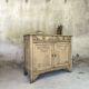 Buffet parisien vintage art déco en bois massif.