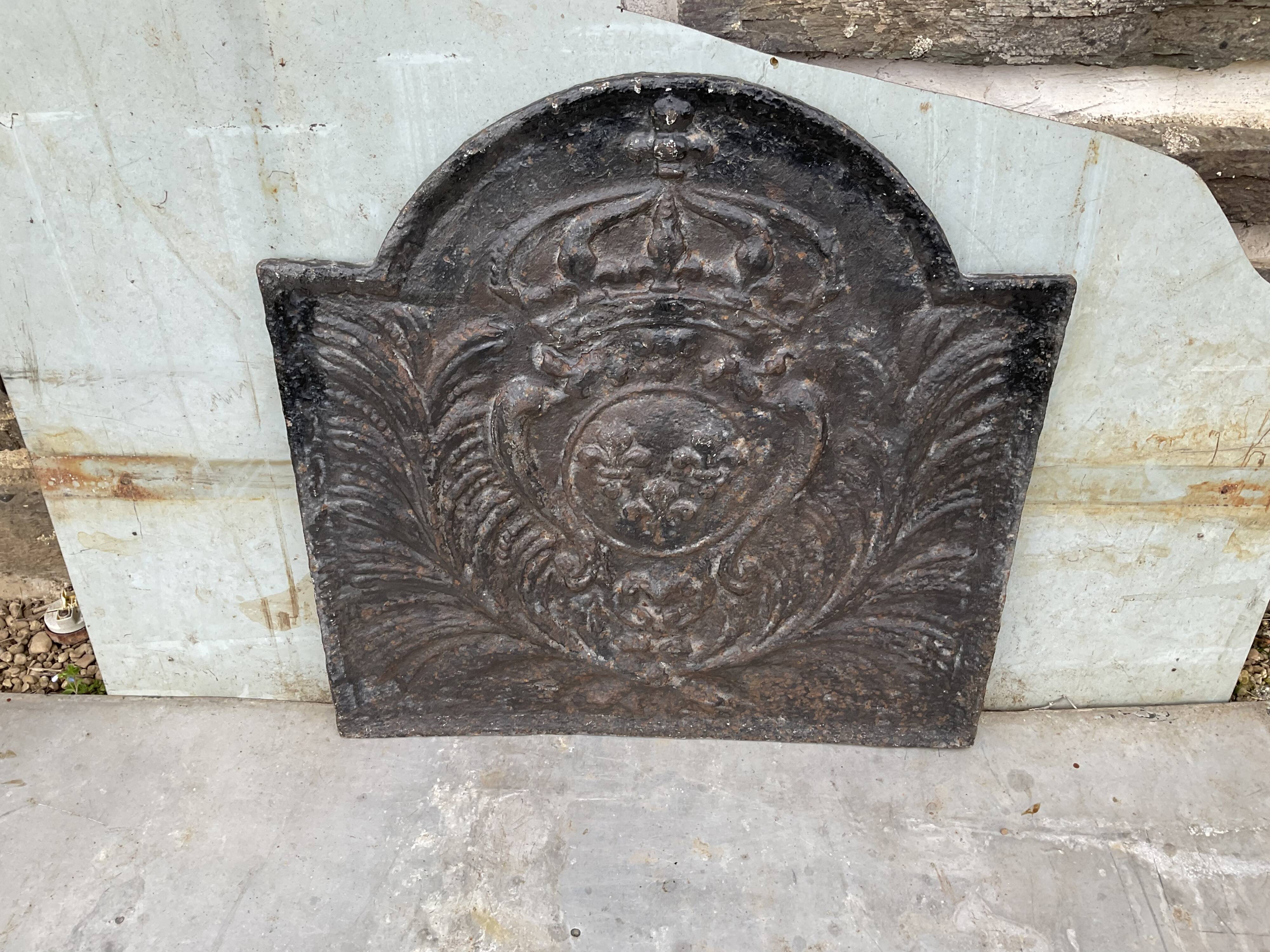 Fireplace plate