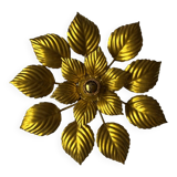 Grande applique florale dorée 