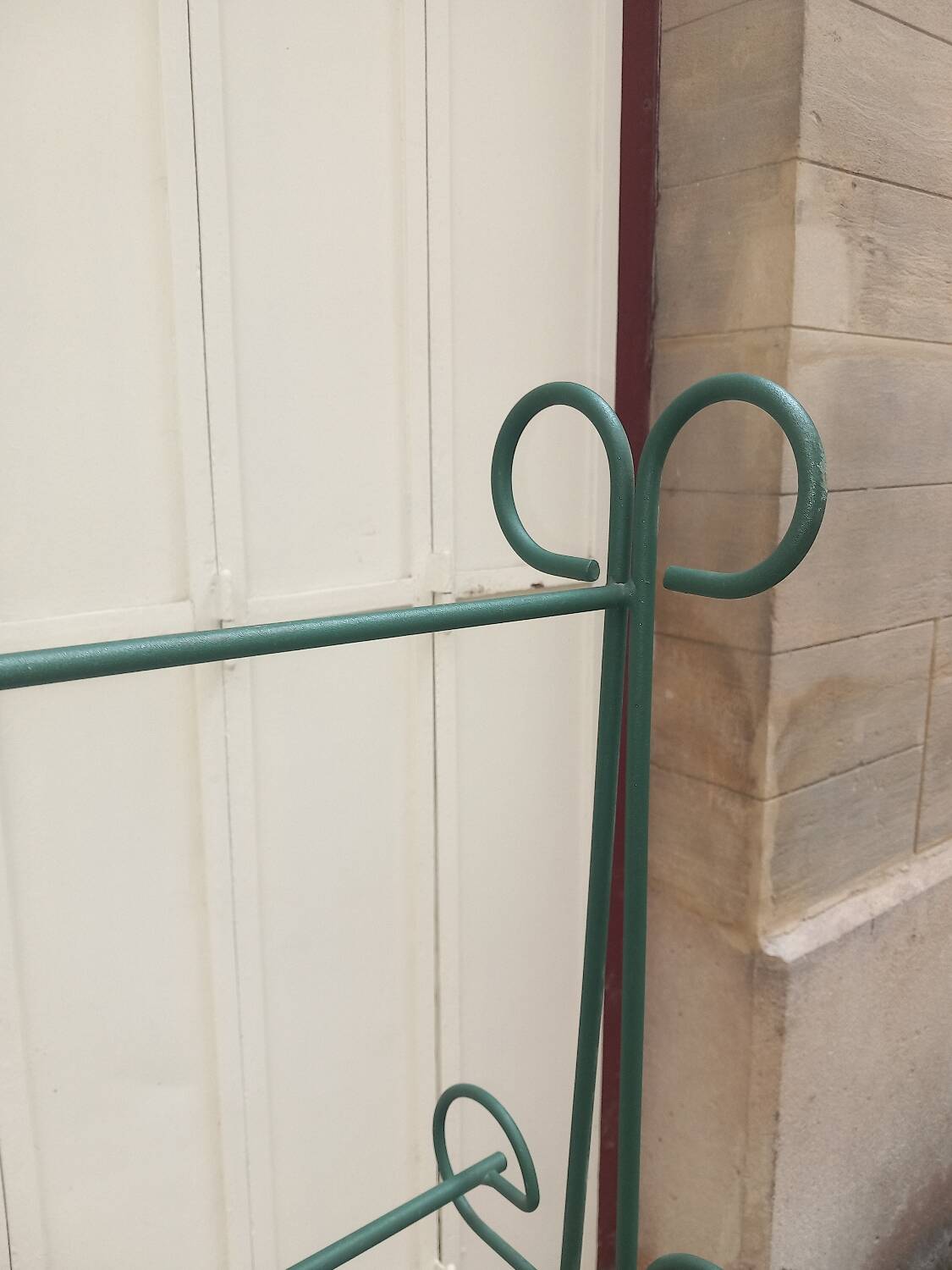 Wrought iron towel rack