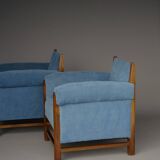 Paire de fauteuils Art Déco hollandais, années 1930