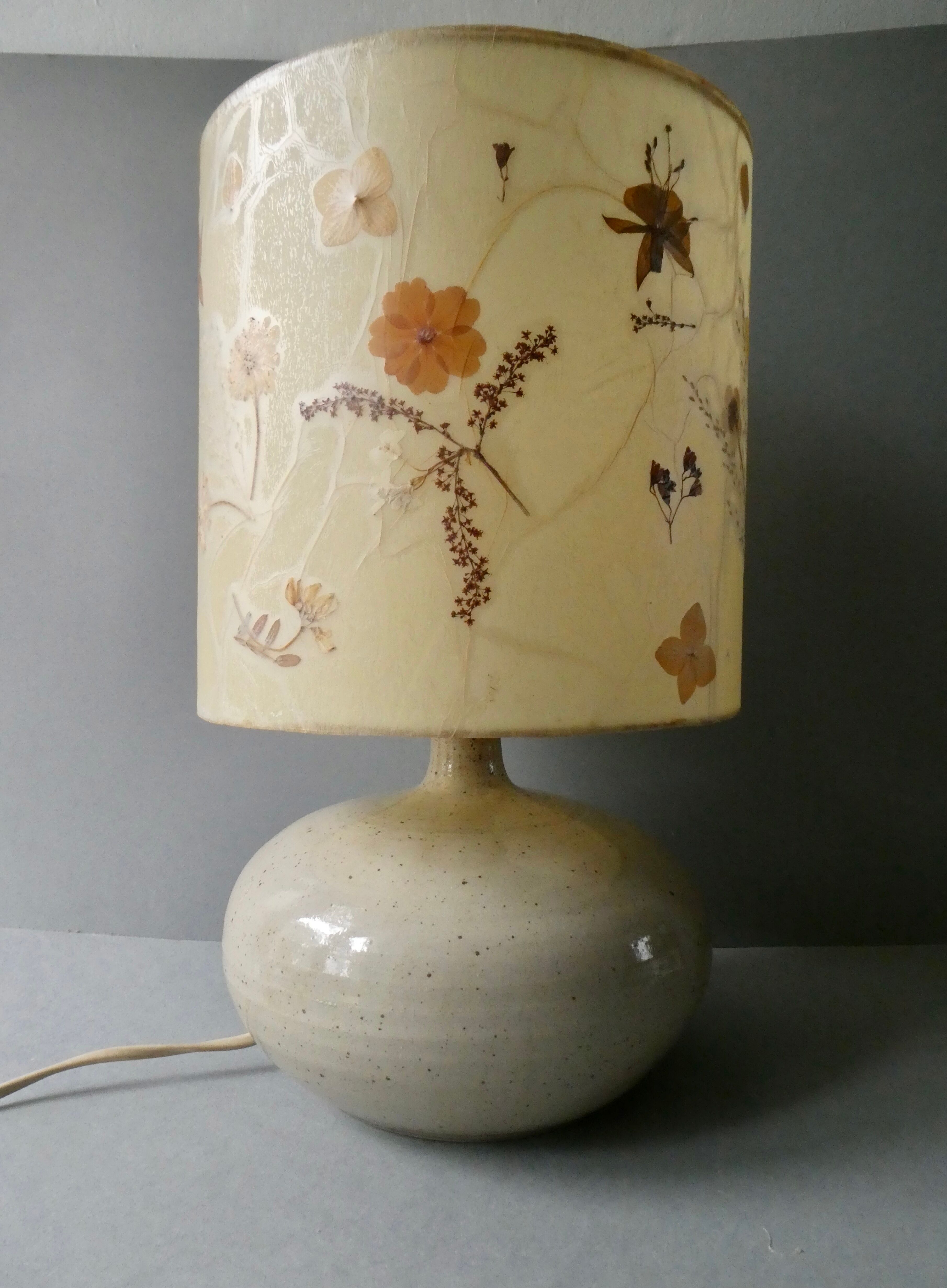 Lampe en grès des années 70