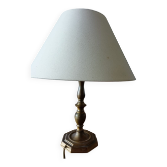 Old/vintage 60s metal lamp and lampshade