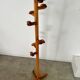 Old designer pine coat rack from the 60s in chalet wood