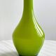 Vase en verre de forme florale, décoration vintage POP.