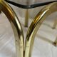 Brass and smoked glass nesting tables