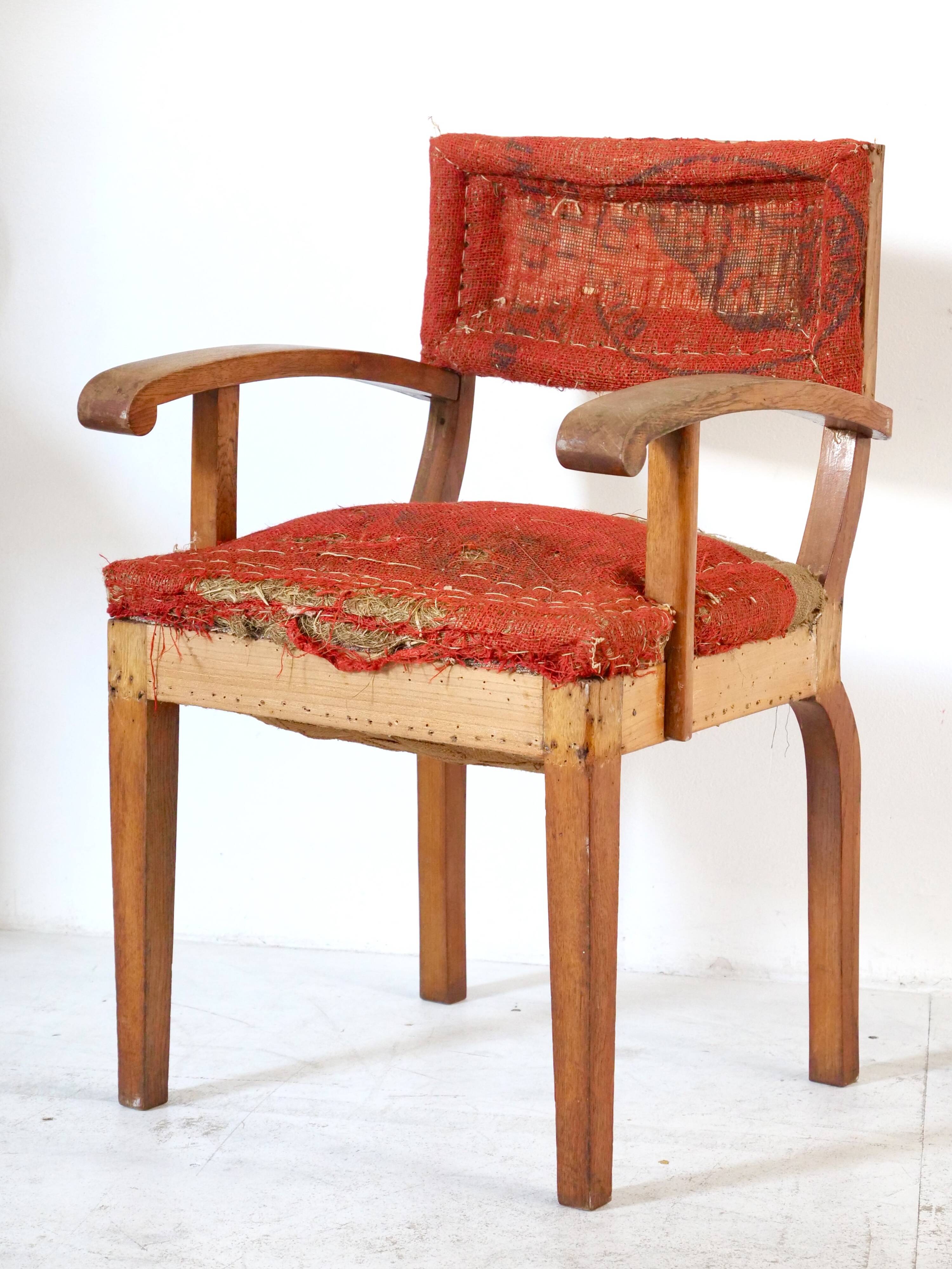 Fauteuil bridge ancien structure originale projet de tapissier