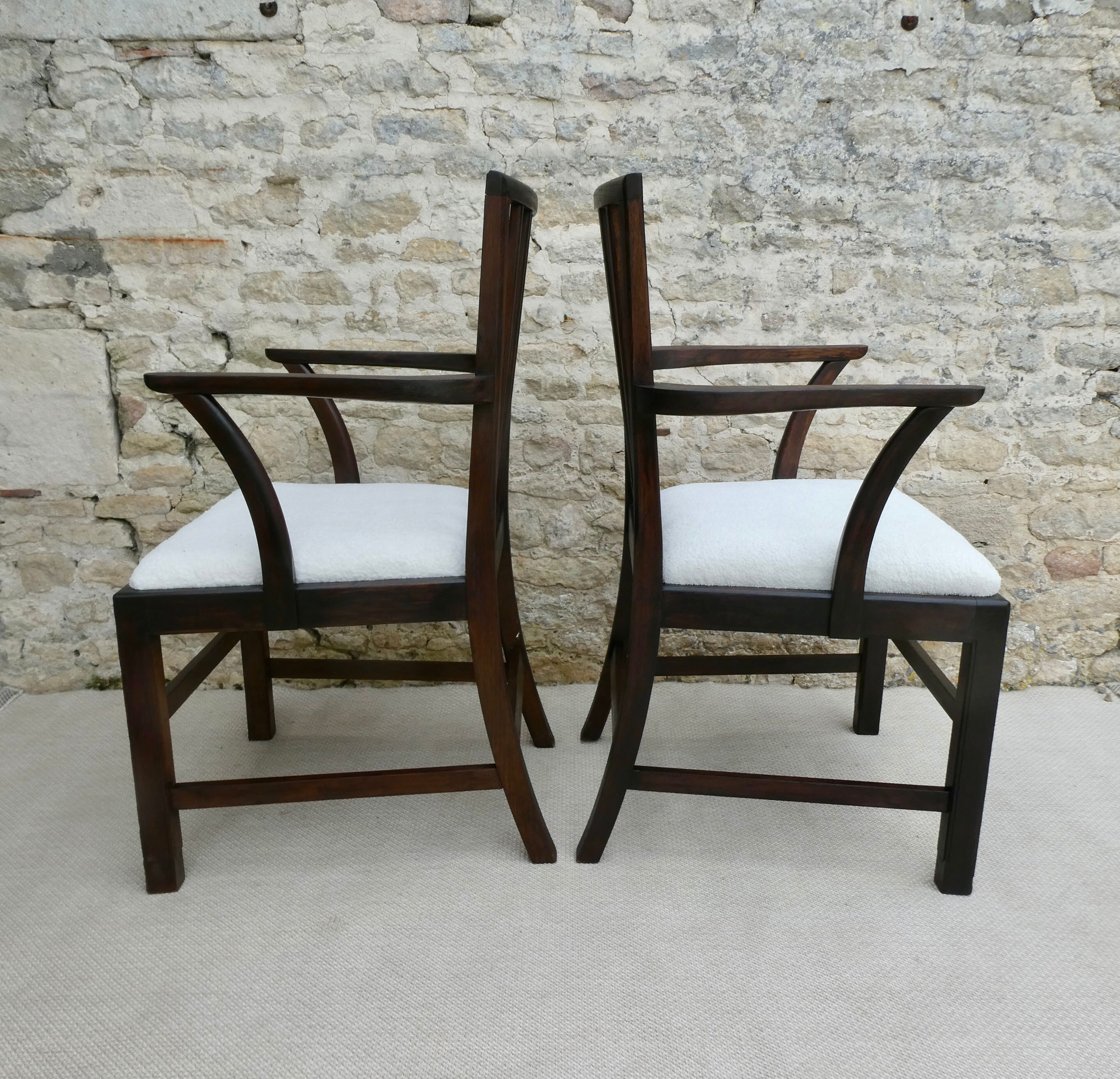 Pair of armchairs signed, Beithcraft, 60s