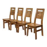 Vintage set of four dining room chairs Finnish Design Laukaan Puu