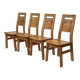 Vintage set of four dining room chairs Finnish Design Laukaan Puu