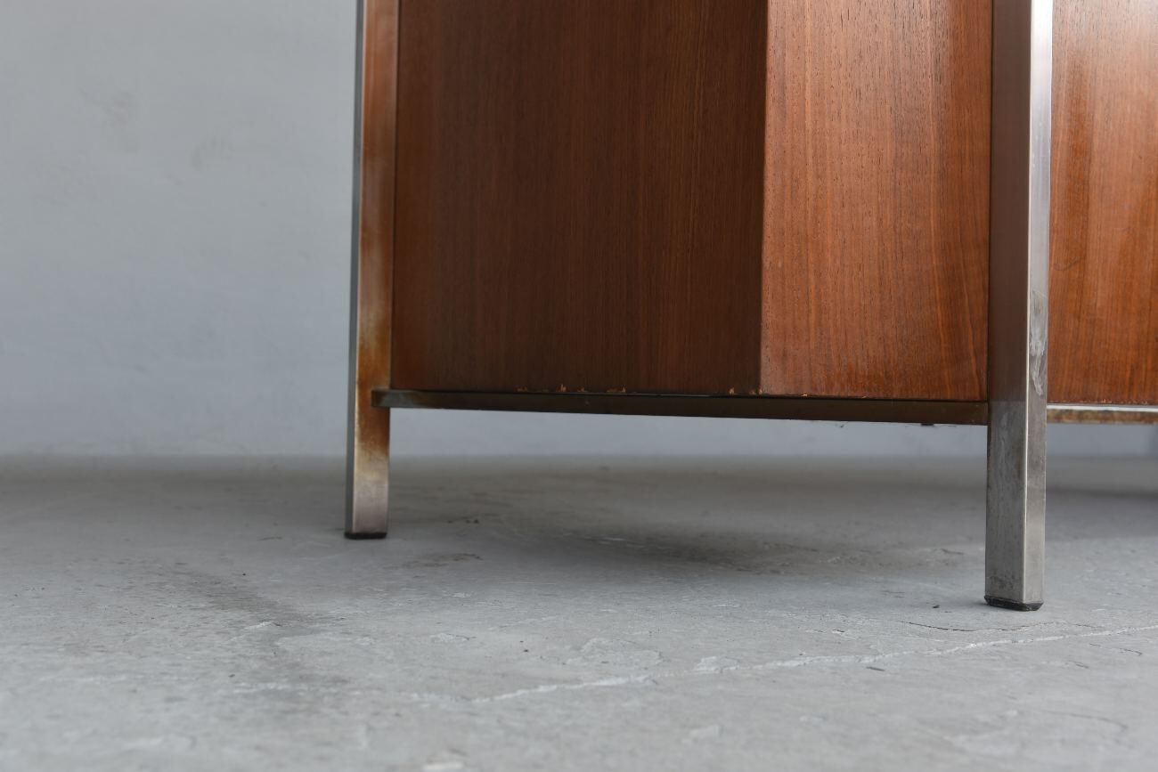 Desk rosewood and chrome 1960s