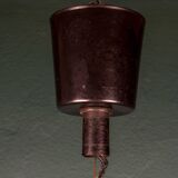 Vintage swirling glass pendant lamp from Murano, Italy, 1970s.