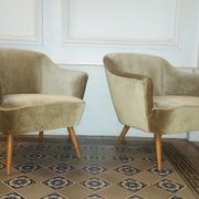 Fauteuil danois organique années 50/60 bronze