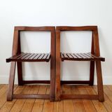 Pair of Aldo Jacober folding chairs