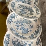 6 flat plates Longwy model Fisme