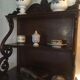 Carved wooden wall shelf.