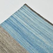 6x10 Blue Brown Handmade Kilim Rug, 190x308Cm