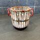 Emile Tessier (1887-1971) in Malicorne - Small basket in openwork earthenware