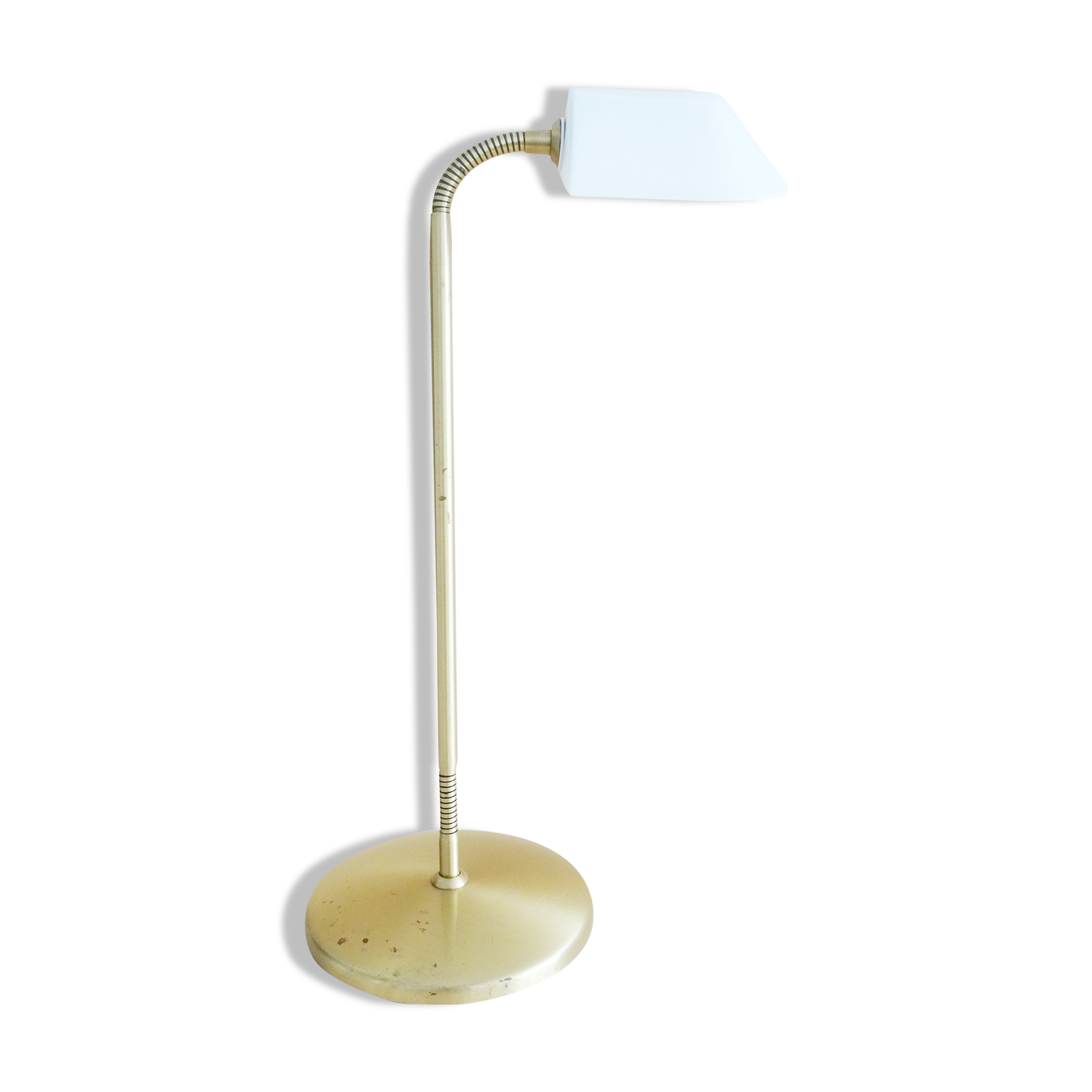 Table lamp by Bankamp Leuchten made of brass and frosted glass