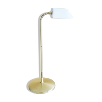 Lampe de table de Bankamp Leuchten en laiton et verre dépoli