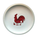 Plate faiencerie de france: red rooster