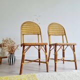 Rattan bistro chairs