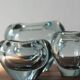 Blue Heart Vases by Per Lütken for Holmegaard, Denmark, Set of 3