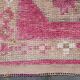 Tapis de Couloir Anatolien Fuchsia, Motifs Géométriques Vintage, 94x324 Cm