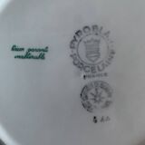 Set of plates from the 70s, blue flower